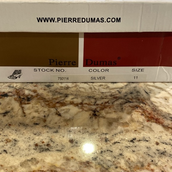 Silver Pierre Dumas Ciara High Heel Womens Shoes Size 11 Zipper - Picture 4 of 4